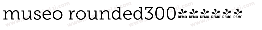 museo rounded300字体转换